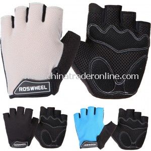 Cozy Outdoor Fiber Cloth Cycling Riding Half Finger Gloves from China