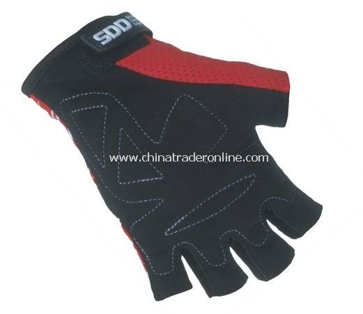 Cozy Outdoor Fiber Cloth Cycling Riding Half Finger Gloves from China