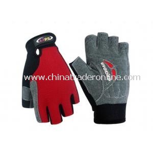 Cozy Outdoor Fiber Cloth Cycling Riding Half Finger Gloves