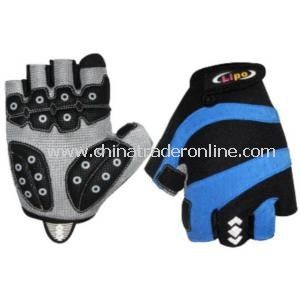 Cozy Outdoor Fiber Cloth Cycling Riding Half Finger Gloves