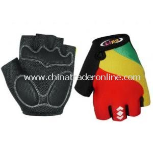 Cozy Outdoor Fiber Cloth Cycling Riding Half Finger Gloves