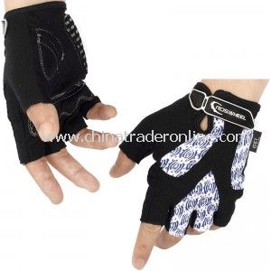 Cozy Outdoor Fiber Cloth Cycling Riding Half Finger Gloves from China