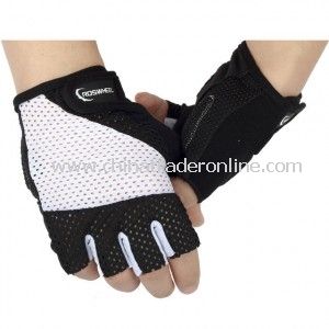 Cozy Outdoor Fiber Cloth Cycling Riding Half Finger Gloves