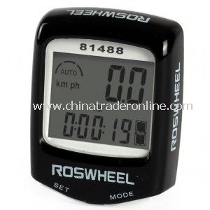 Plastics LCD Temperature Display Waterproof Cycling Computers