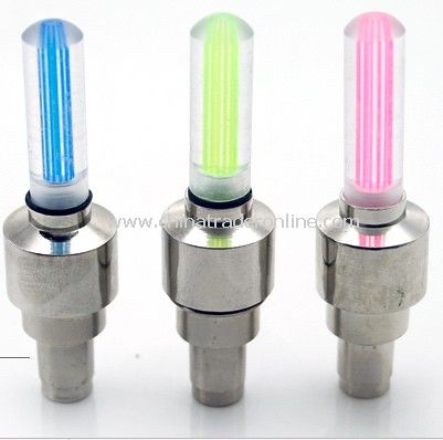 Flashing Fire Flys LED Tyre Light Car Bicycle Bike Tyre Wheel Valve Sealing Cap Stem random colors