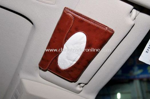 Automotive sunvisors convenient towel/hanging on-board tissue box