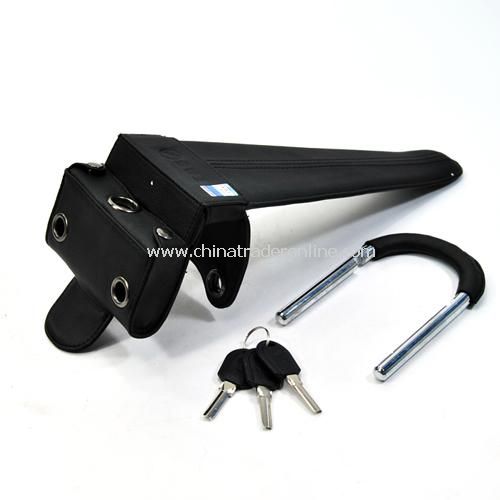 Leather car steering wheel lock / security anti-theft lock from China