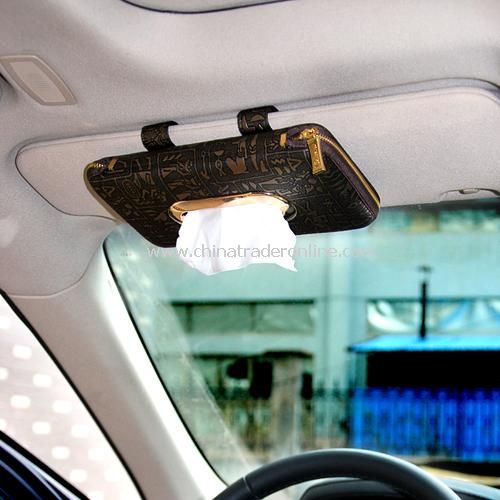 Car visor tissue boxes from China