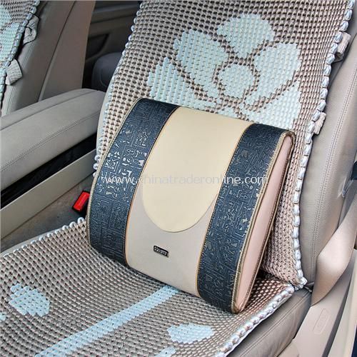 Egyptian mural style cars pad with comfortable waist / lumbar / lumbar pillow