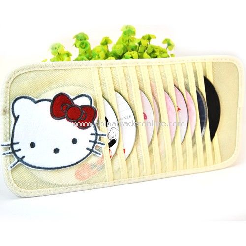 Three-dimensional cartoon car visor CD folder / CD pocket