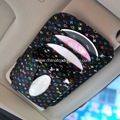 two in one new car Picks of visor board (CAR CD folder + Tissue Box) from China