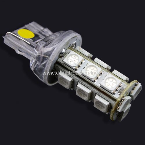 7443 7440 T20 18 LED 5050 SMD Tail Brake Light Bulb Yellow from China