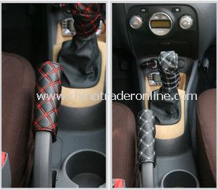 PU Car Hand Brake Manual Transmission Cover Set from China