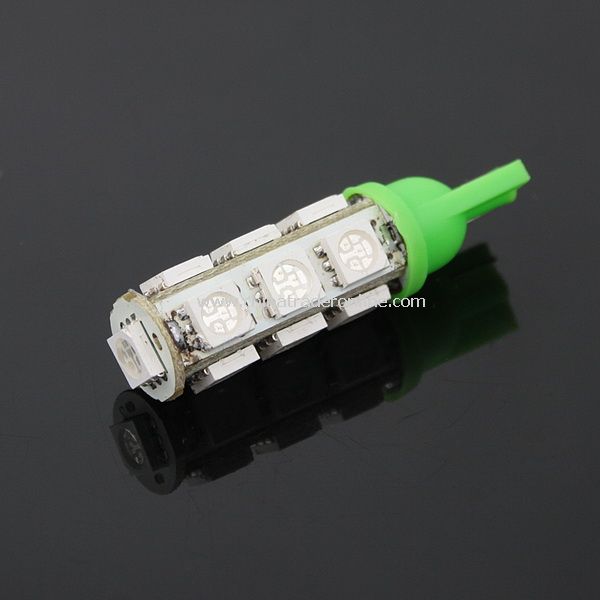 T10 5050 Bulb Wedge Car 13-LED SMD Green Light New from China