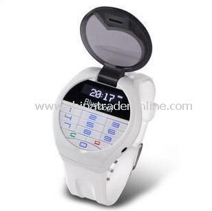 Bluetooth Bracelet w/LCD Caller ID Vibration Alert Digital Time Wrist Watch w/ Keyboard Answer/Diali
