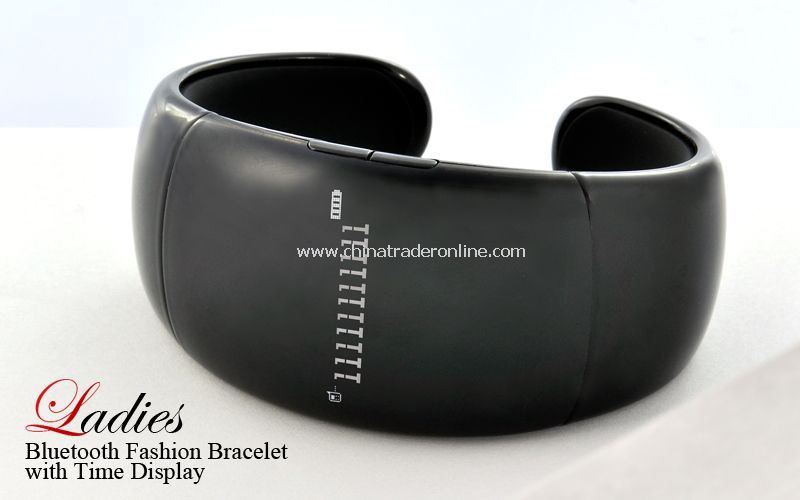 Bluetooth Fashion Bracelet with Time Display (Call/Distance Vibration, Caller ID, Music) from China