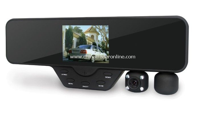 Dual lens HD car dvr 3.5 LCD DVR camera recorder Video