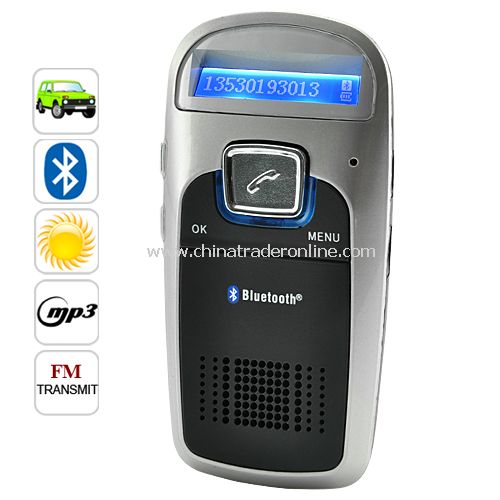 Handsfree Bluetooth Car Kit (Solar Powered)