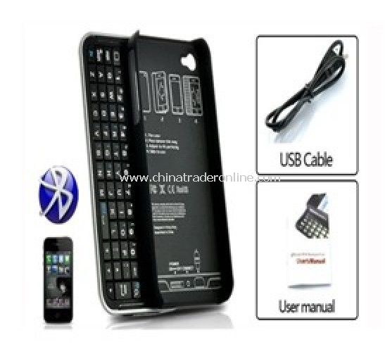 High Qualiy Bluetooth Slider QWERTY Keyboard Buddy for iPhone 4 from China