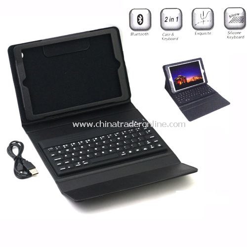2in1 Bluetooth Wireless Keyboard Leather Stand Pouch Case for iPad Mini from China