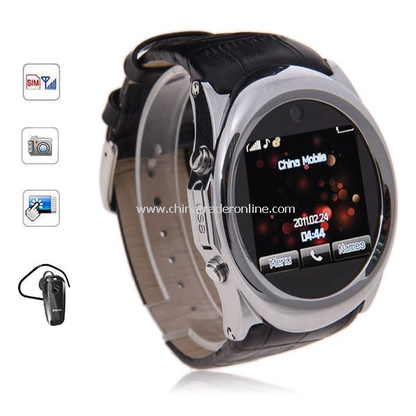 G888 1.5 inch Watch Phone Single SIM Touch Screen with Bluetooth from China