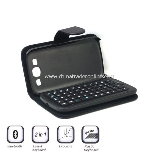 Wireless Bluetooth 2.0/3.0 Plastic Keyboard for Samsung Galaxy SIII GT-9300