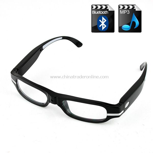 Bluetooth Sun Glasses 2GB Mp3 Player Hi-Fi Stereo Headset Sunglasses Black