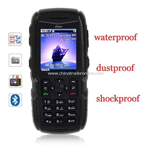 X9 2.0 inch Dual SIM Cell Phone Waterproof Dustproof Shockproof Quad Band FM Bluetooth