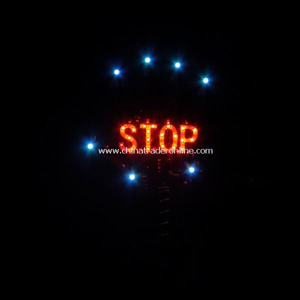 Car Warning Stop Sign with Multicolor LED Flash Light from China