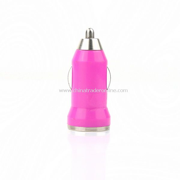 Mini Car Charger Adaptor for iPhone 3G 3GS 4G Deep Red from China