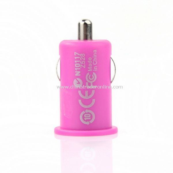 Mini Car Charger Adaptor for iPhone 3G 3GS 4G Deep Red from China