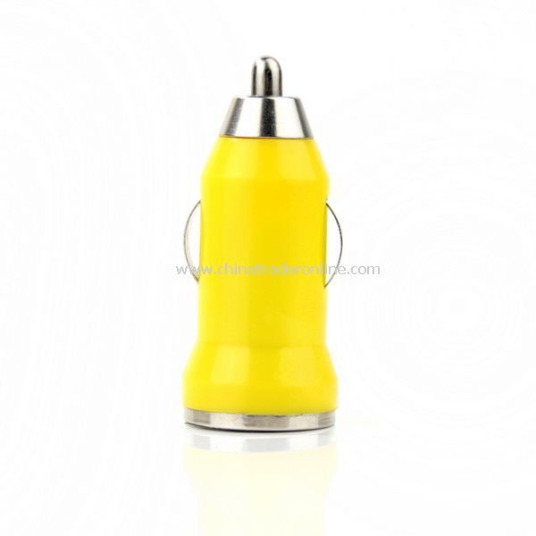 Mini Car Charger Adaptor for iPhone 3G 3GS 4G Yellow