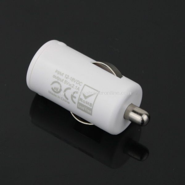 USB Car Charger for IPAD IPHONE IPOD Mobile Phone White from China