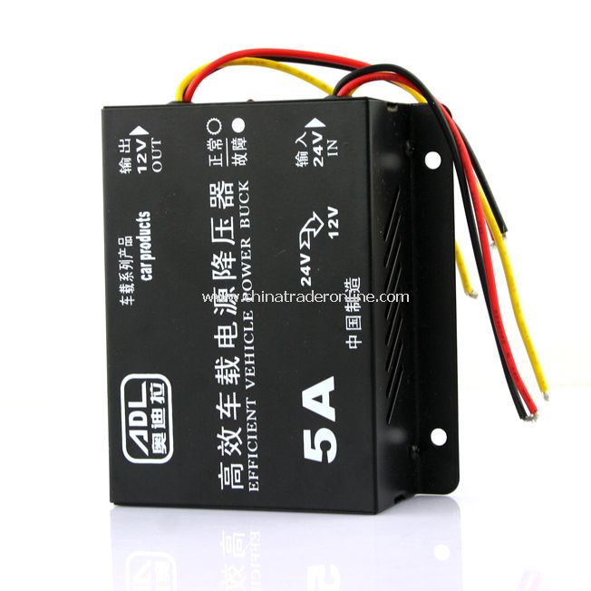 VOLTAGE DROPPER DC-DC POWER REGULATOR – 24V DC to 12V DC CONVERTER - 5A from China