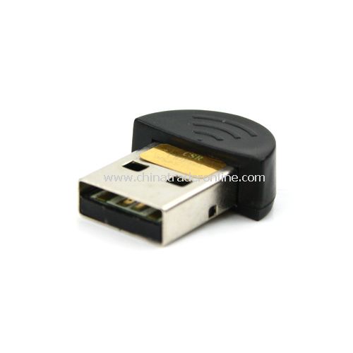 Smallest Mini USB 2.0 Bluetooth V2.0 EDR Dongle Wireless Adapter For Laptop PC from China