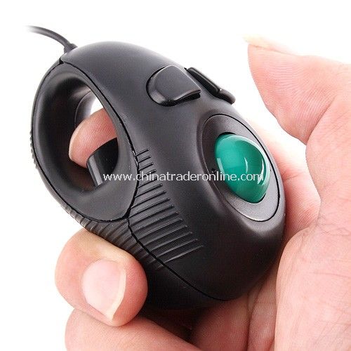 Portable Finger Hand Held 4D Usb Mini Trackball Mouse