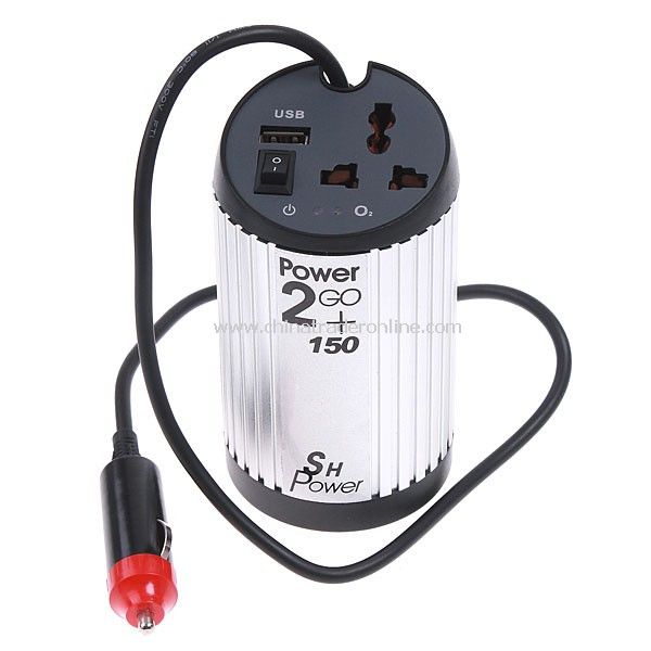 2 in 1 Car 12V/220V Power Inverter Adapter Air Purifier Oxygen Bar from China