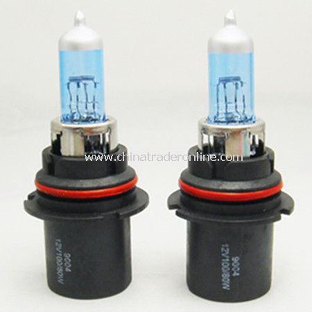 9004 Low Beam 12V 100/80W Light Bulbs 6000K 2 Pcs Halogen Xenon New Super White from China