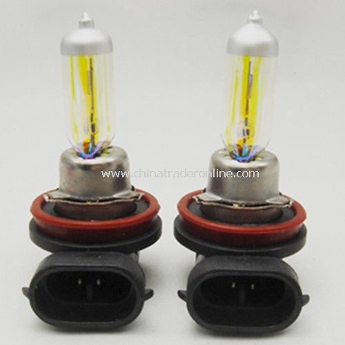 H11 12V 55W Golden Yellow Fog Light Bulbs 3000K 2 Pcs Halogen Xenon