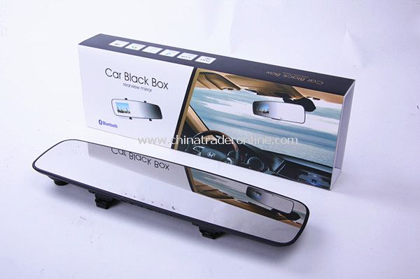 HD 1080P 2.7 Bluetooth Car DVR Rearview Mirror Blackbox from China