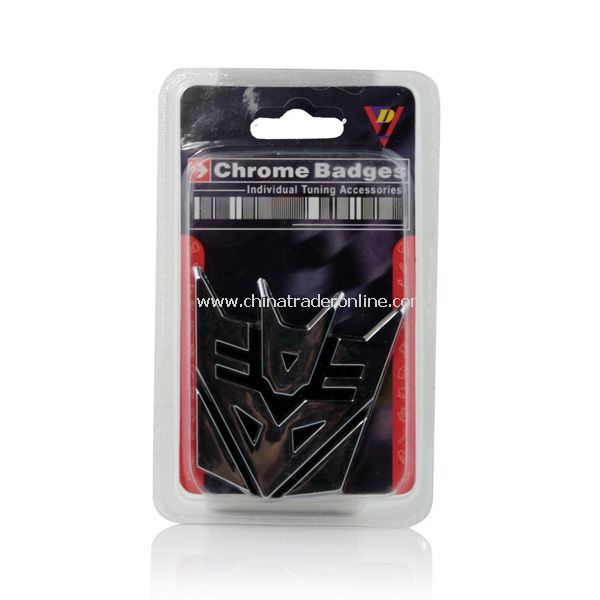 New 3D Transformer Logo Emblem Car Badge Sticker Chrome from China