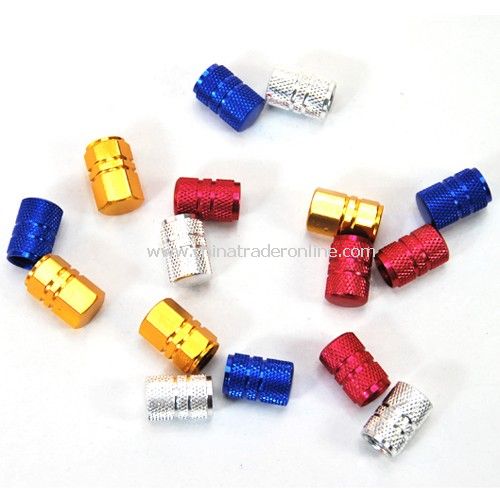 Aluminum automotive valve cap / valve cover (4pcs) Colors