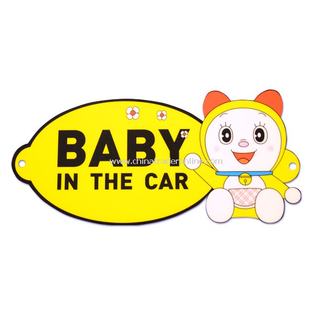 New “BABY IN THE CAR” Safety Car Sign Decal Sticker