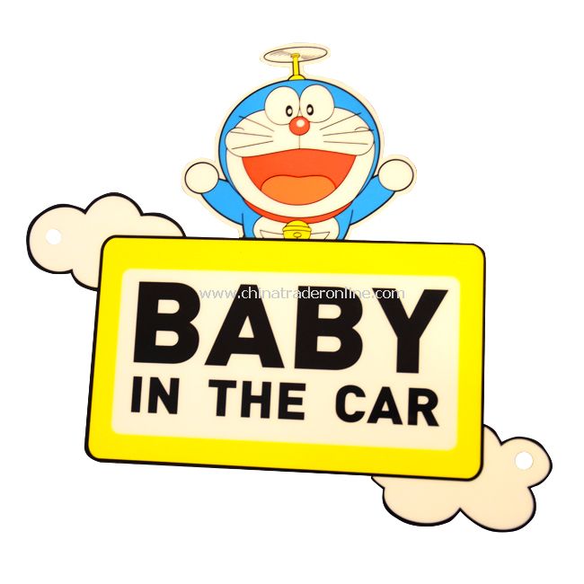 New Doraemon “BABY IN THE CAR” Safety Car Sign Decal Sticker from China