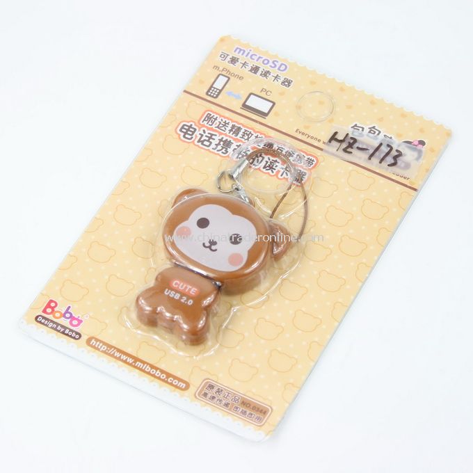 coffee monkey Cartoon Mobile Reader