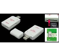 Mini Portable White USB 2.0 Multi In One Card Reader
