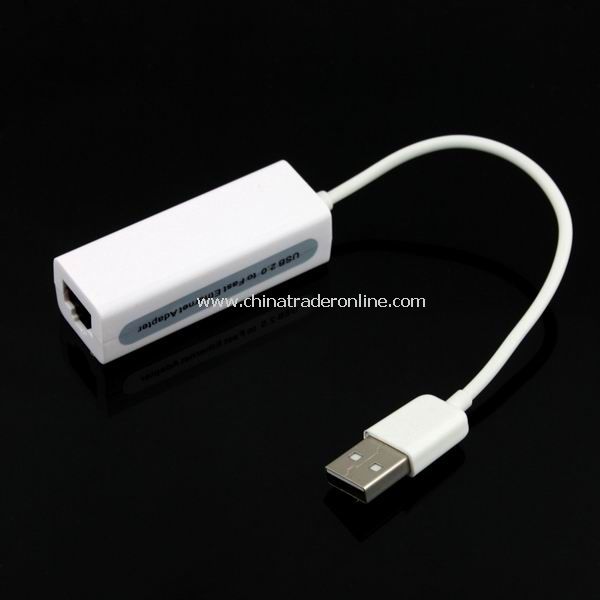 High Speed USB 2.0 to Ethernet RJ45 Female Network LAN Adapter Card Dongle 100Mbps from China