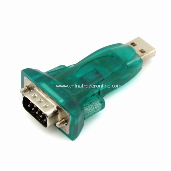 New Blue USB 2.0 to RS232 Serial 9 Pin Cable Adapter for PC Mac GPS from China