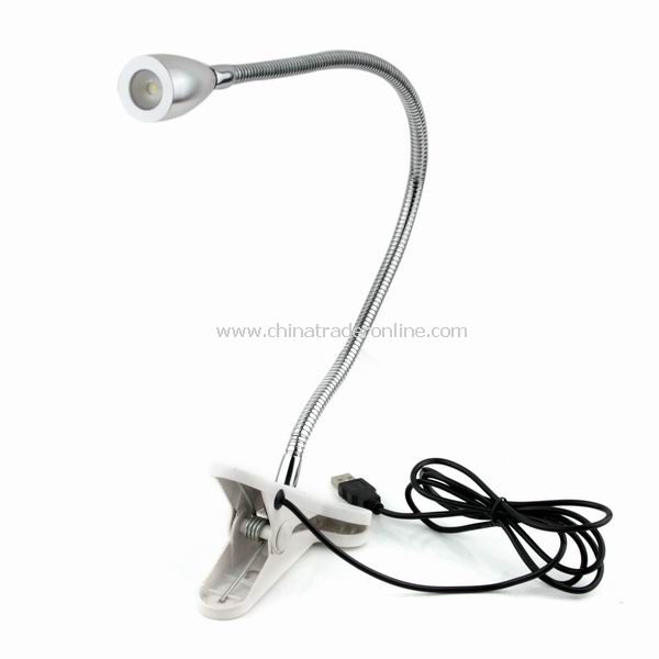 USB Plug Flexible Clip-on LED Reading Light Lamp New