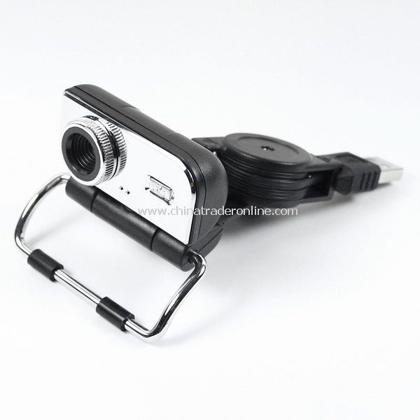 5.0 MP USB Webcam Web Camera for Laptop w/Stand Black